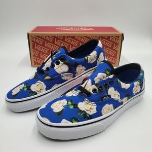 Vans, women, romantic floral, lapis B!